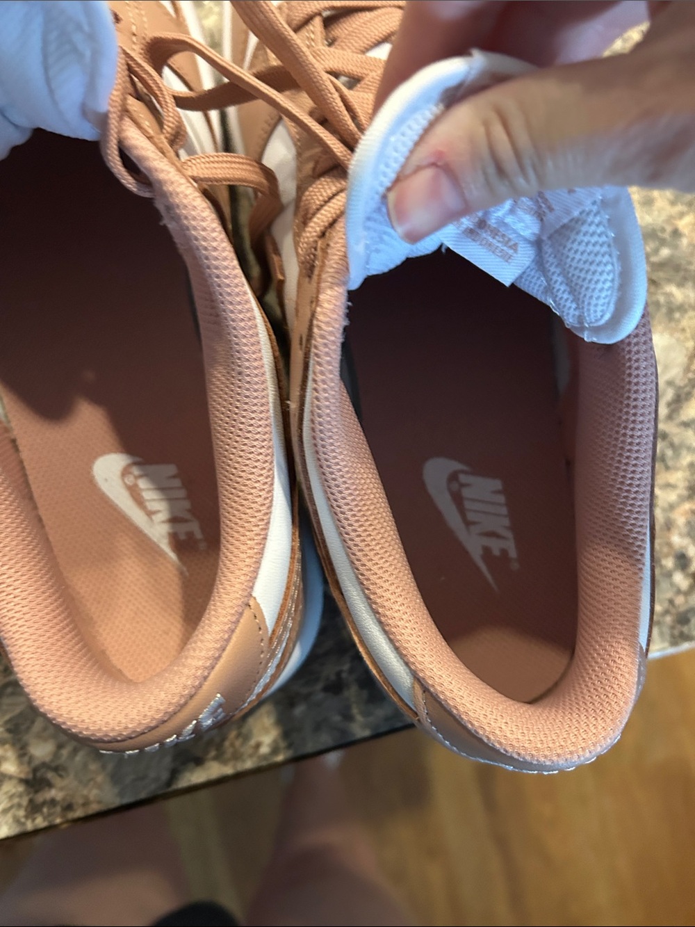 Nike Women’s Low-Top Sneakers - White & Dusty Pink - Picture 7 of 7
